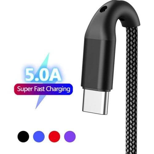 USB 3.0 data Wire Type C Fast Charging Cable for Motorola E7 G10 Samsung S20 FE S8 Xiaomi Redmi Note 10 honor Mobile Phone Cable