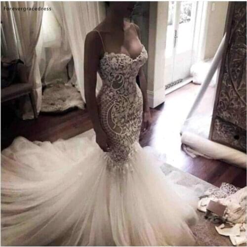 South African Black Girls Wedding Dresses 2019 Vintage Mermaid Spaghetti Straps Garden Country Bride Bridal Gowns Plus Size
