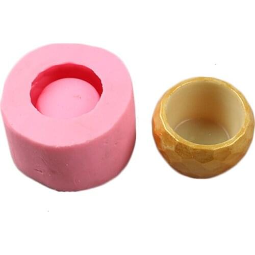 3D Cement Vase Succulents Flower Pot Home Decoration Cake Decorating Tools Silicone Mould Craft Concrete Planter Vase Moulds