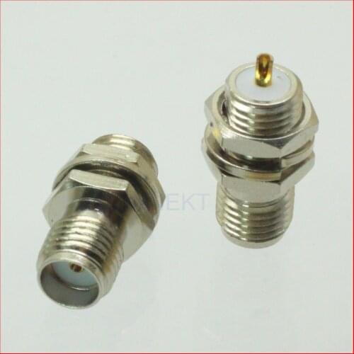 50pcs/lot SMA female nut 1/4-36UNS-2A solder RF connector NICKEL