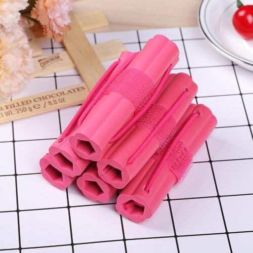 6pcs/set Hair styling tools Wave Formers Magic Soft Foam Sponge Hair Curler flower-shaped soft sponge stick for hair curling