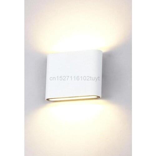 8pcs 6W 12W Lamp IP67 Surface Mounted Outdoor Lighting Cube LED Light,White/Black Up And Down Wall Lamps Light Lamparas De Pared