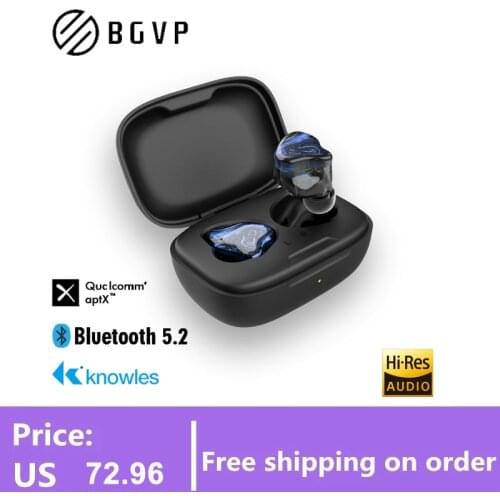 BGVP Q2S Hybrid Technology TWS 5.2 HIFI Wireless Bluetooth Headphones Sports Binaural In Ear Gaming Earphones Earbuds With Mic