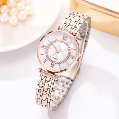 Fashion Diamond Ladies Quartz Watch Luxury Crystal Women Bracelet Watches Top Brand Steel Female Wristwatch Montre Femme Relogio