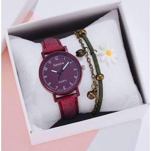 2020 New Leather Strap Casual Sports Wrist Clock Women Watches Simple Vintage Digital Small Watch Dress Wristwatches Reloj mujer