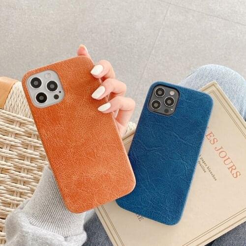 Lineation leather mobile phone case For iphone 12 Mini 11 SE2020 pro XS MAX X XR 7 8 6 6S plus Pu Leather cover
