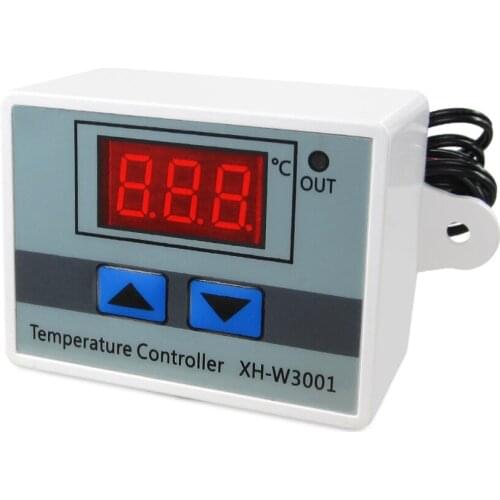 5PCS new 220V W3001 Digital LED Temperature Controller 10A Thermostat Control Switch Probe XH-W3001