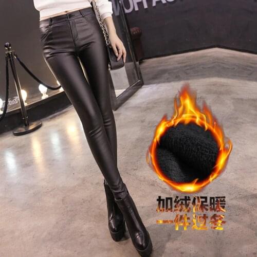 Fv361 2019 new autumn winter women fashion casual Ladies work wear nice Leggings Cashmere thick warm