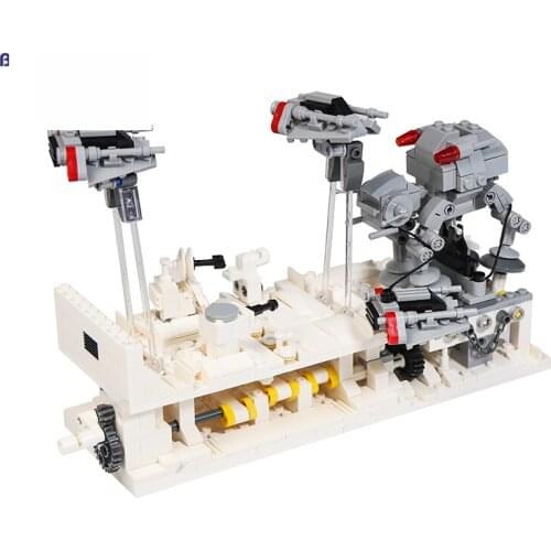 MOC Scene Battle of Hoth Building Blocks Kit For Star of Space Robot Wars Scenery Bricks Assemble Idea Toys For Children Gifts