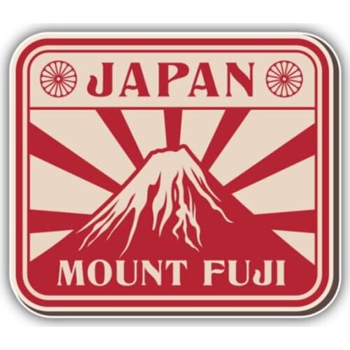 Hot Sell Hot Creative Car Sticker Mount Fuji Japan Vinyl Motorcycle Sticker Sunscreen Anti-UV PVC 9.4cm X 11cm