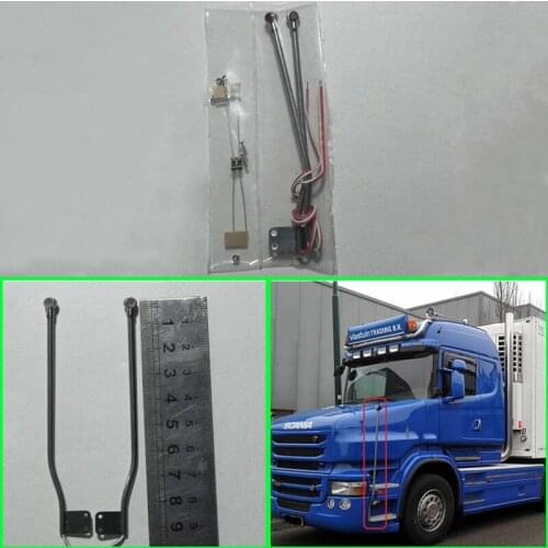 Metal Led Extended Vertical Pole Light for 1/14 Tamiya RC Truck Car SCANIA R470 R620 VOLVO ACTROS 3363 1851 AROCS MAN TGX Diy