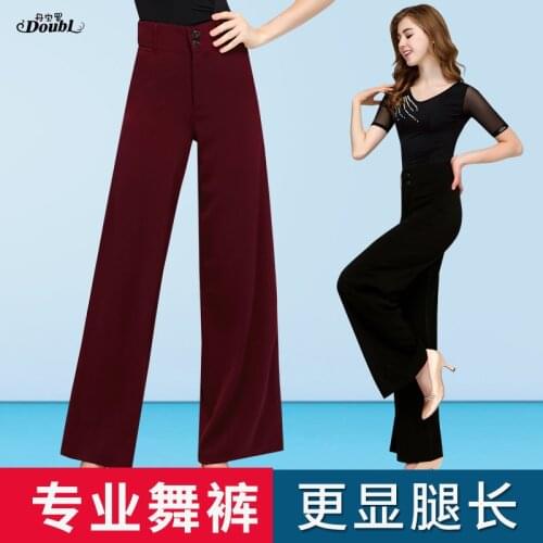 2018 Ballroom Dance pants Ladys Tango Waltz Dancing costumes Women Ballroom Dance Competition pants 656