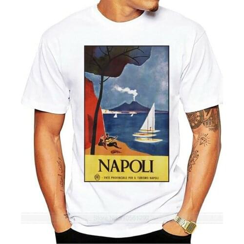 Fashion t-shirt men cotton brand teeshirt Printed Men T Shirt Cotton Short Sleeve Napoli (Naples) Italy clothing T-Shirt