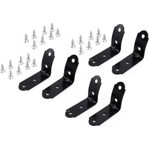 Glove Box RePair Kit Black Replacement DIY Compartment Lid Hinge Kit Bracket Fix for 2001-2008 - A4 B6 B7 S4 RS4 8E