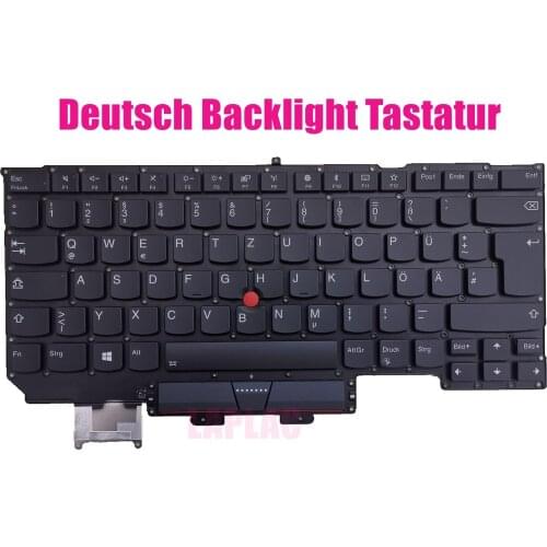 German Backlight keyboard for Lenovo ThinkPad X1 Carbon 6th Gen 2017(Type 20KH/20KG)