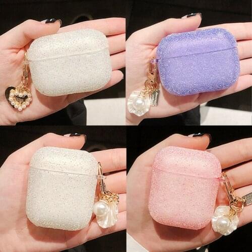 Newest Glitter Pink Earphone Case For Airpods 2 1 Case Pro3 Silicone Bluetooth Wireless Protective Cover For Airpods 2 Shell