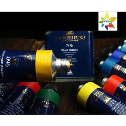 Original Italy Maimeri PURO series Handmade Pure classical oil painting pigment Tubular 40 ml single 83 colors Self selected