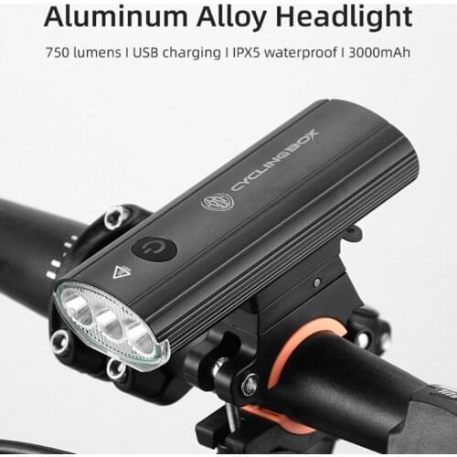 Portable Waterproof Aluminum Alloy Bicycle Headlight 3 Lamp Holders Super Bright Flashlight Bike Front Light Lamp