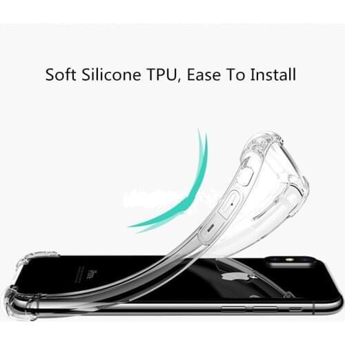 100pcs/lot Anti-Knock Clear Case For Samsung Galaxy A71 A41 A11 A01 A51 TPU Transparent Back Case Cover For Samsung A70E A70S