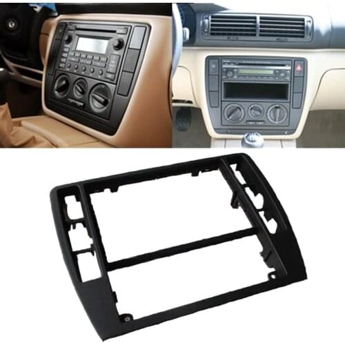 Wooeight 3B0858069 ABS Interior Dash Center Console Trim Bezel Panel Radio Face Frame Fit for VW PASSAT B5 1998-2003 2004 2005