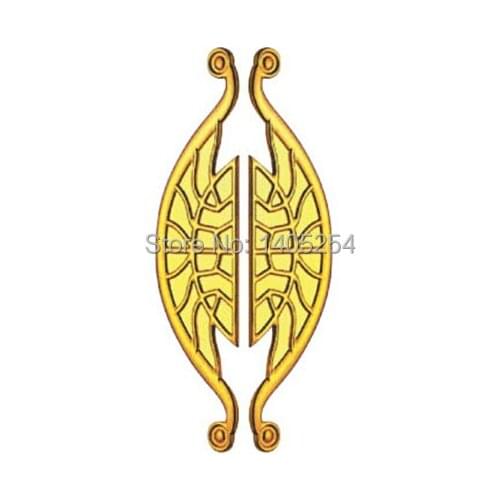 Luxury glass door handles gold color