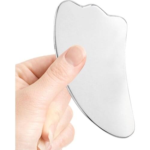 Stainless Steel Gua Sha Scraper Guasha Board For Face Neck Skin Lifting Wrinkle Remover Beauty Care Tools
