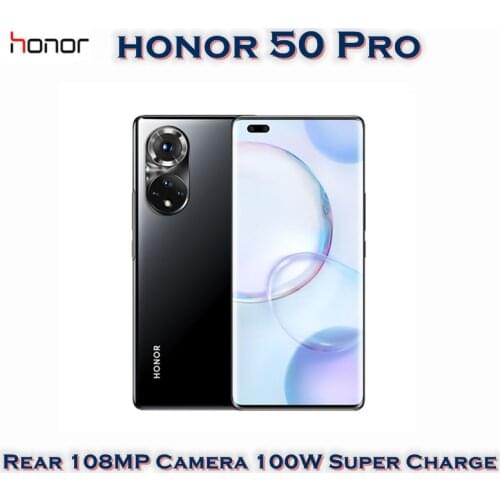 Honor 50 Pro 5G SmartPhone 108MP Camera 6.72'' 120Hz OLED Screen Snapdragon 778G 6nm Chip 100W Super Charge 4000mAh Battery NFC