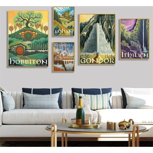 Modern Home Decor Earth Landscape Canvas Wall Art Poster Nordic Print Painting Nature Pictures Living Room One Piece Decorative