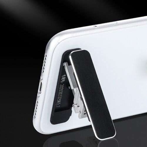 Universal Mini Size Aluminum Portable Folding Desk Mount Holder Bracket Mobile Phone Cradle Foldable Stand for Cellphone