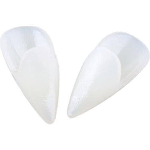 Y3NF 1 Pair Transparent Vampire Teeth Fangs Denture Cosplay Props Halloween Costume Decorations Party Favors Horror Spoof Toy