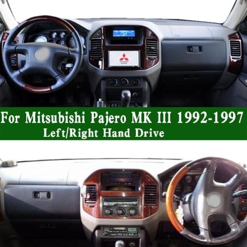 Fits Mitsubishi Pajero MK III GLX V73 V77 V75 2004-2011 Dashmat Dashboard Cover Instrument Panel Protective Pad Dash Mat Carpet