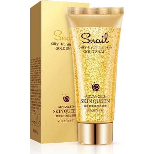 Gold Snail Bubble Moisturizing Facial Pore Cleanser Face Washing Product Skin Cares Anti Aging Wrinkle Treatment Cleansing