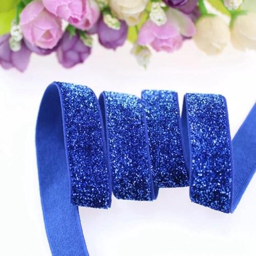 5/8" frosted glitter elastic B-4A for accessaries, 150yards/roll