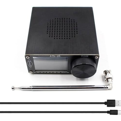 ATS-25 Si4732 All Band Radio Receiver DSP Receiver FM LW (MW And SW) And SSB With 2.4Inch Contact Screen