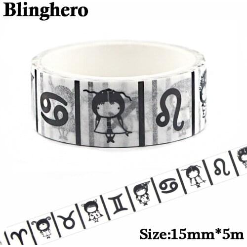 CA396 Cartoon Washi Tape Adhesive Tape DIY Decoration Sticker Scrapbooking Diary Masking Tape Stationery Sticker