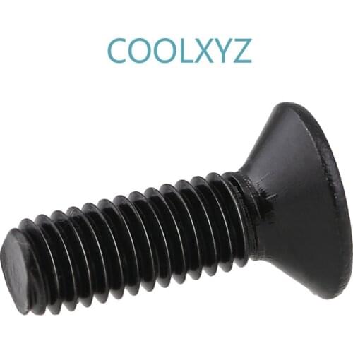 Black 304 stainless steel countersunk head socket head screw/ DIN7991 flat-head inner hexagon bolt M3 M4 M5 10PCS