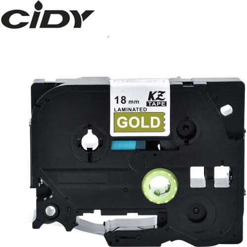 CIDY 10PCS compatible TZe 845 tz845 Tz 845 tze845 White on Gold label tape for brother label printer