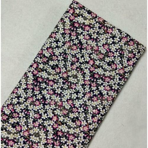 Chunky Glitter Gold Stamping Japanese Kimono Flower Printed Cotton Poplin Fabric 50x110cm Bling Bling Fabric Patchwork for Cloth