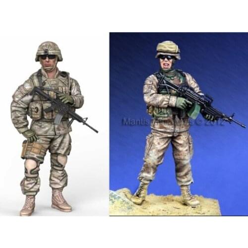 1/35 scale Modern American 18th Airborne Troops 2 People Resin Model Kit Figure Free Shipping
