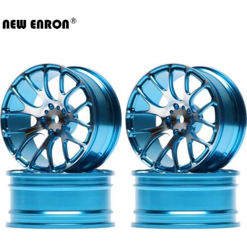 NEW ENRON 7Y Spoke Aluminum Alloy Wheel Hub Rims 4Pcs For RC Car 1/10 On-Road Drift Sakura Tamiya Traxxas HSP HPI Kyosho RedCat
