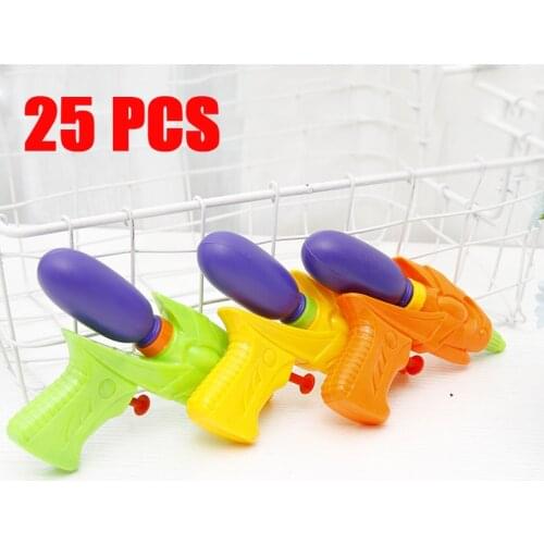 Wholesale 25pcs/set outdoor game Children mini water gun baby kids holiday party garden beach bath toys pistol water guns