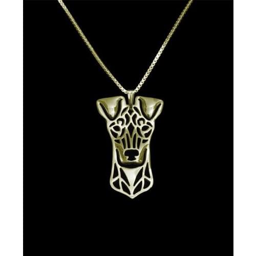Hollow Pet Pendant Standard Manchester Terrier Necklace for women cute dog fashion christmas gift for women girlfriend