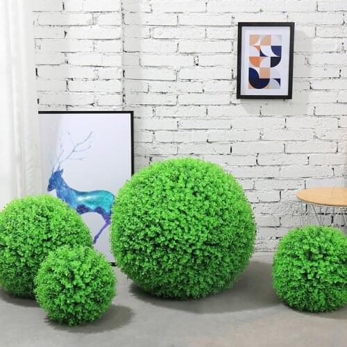 Artificial Grass Ball Plastic Hanging Plant Clearance Mall Hotel Ceiling Plantas Artificiales Para Decoracion Jungle Party