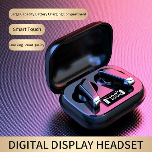 PINZHENG J70 TWS Wireless Bluetooth Earphones Noise Canceling Sports Waterproof Headset 9D Stereo Wireless Over-ear Headphones