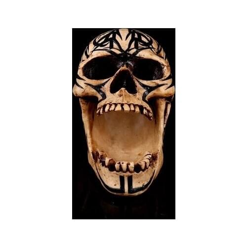 Interior decoration Resin skull ornaments Medical teaching model Halloween gift 13*6.5*19cm free shipping