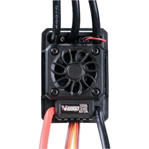 VGOOD Newgo SensoredC32 120A Brushless Waterproof Car ESC 2-4S 6V/3A BEC for RC Model Vehicle Rally Car Crawler Monster Truck