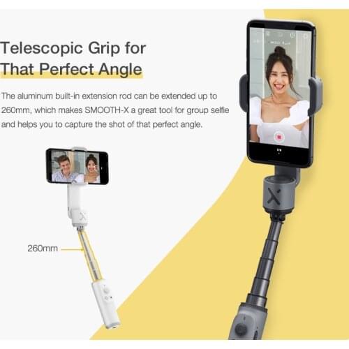 ZHIYUN Smooth X Portable Mini Gimbal 3-Axis Smartphone Gimbal Extensionable Stabilizer