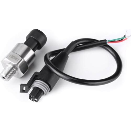 0-150 PSI Pressure Sensor Oil Fuel Air Water Pressure Transducer Pressure Sender Gauge DC 5V 1/8 Inch NPT Thread