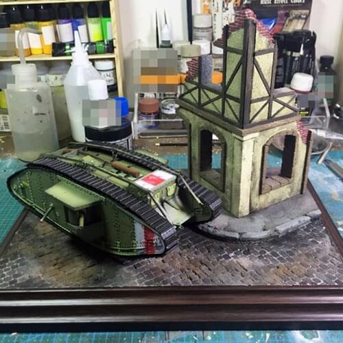 1/35 Scale Dioramas Scenery Sand Table Building Model Ruins House