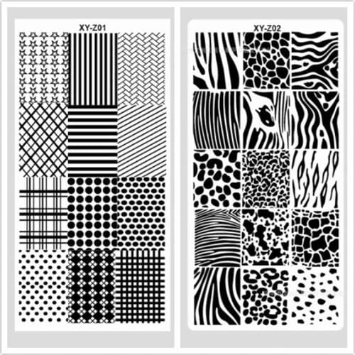 1 Piece Nail Art Image Stamp Stamping Plates English Letter Pattern Manicure Template Plates DIY Polish Stencil Nail Tools